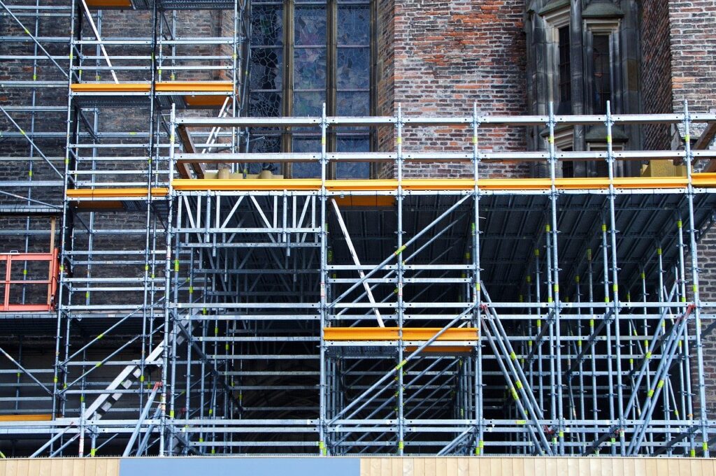 scaffold, panel, barrier